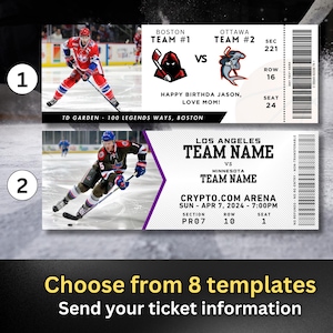 Kundenspezifisches Hockey-Karte, Überraschungsgeschenk-Hockey-Karten, kundengebundene Karten, Hockey-Spiel Stub, Sporthockey personalisiertes Ticket