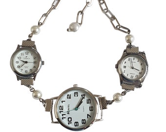 Vintage Watch Choker, Cool Necklace, Clock Jewelry, Popular Right Now