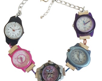 Handmade, Vintage Watches Necklace, Watch Choker, Clock Jewelry