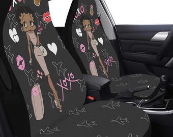 African Traveler Betty Boop Car Seat Covers, Black Betty Boop car accessories, Betty Boop car interior decor, Airbag Compatible, gifts