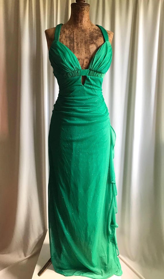 Vintage Y2K Ombr Ruffly Sparkly Gothic Whimsy Whimsygoth Fairycore Open  Back Prom Evening Occasion Maxi Long Dress - Size S-M - Etsy