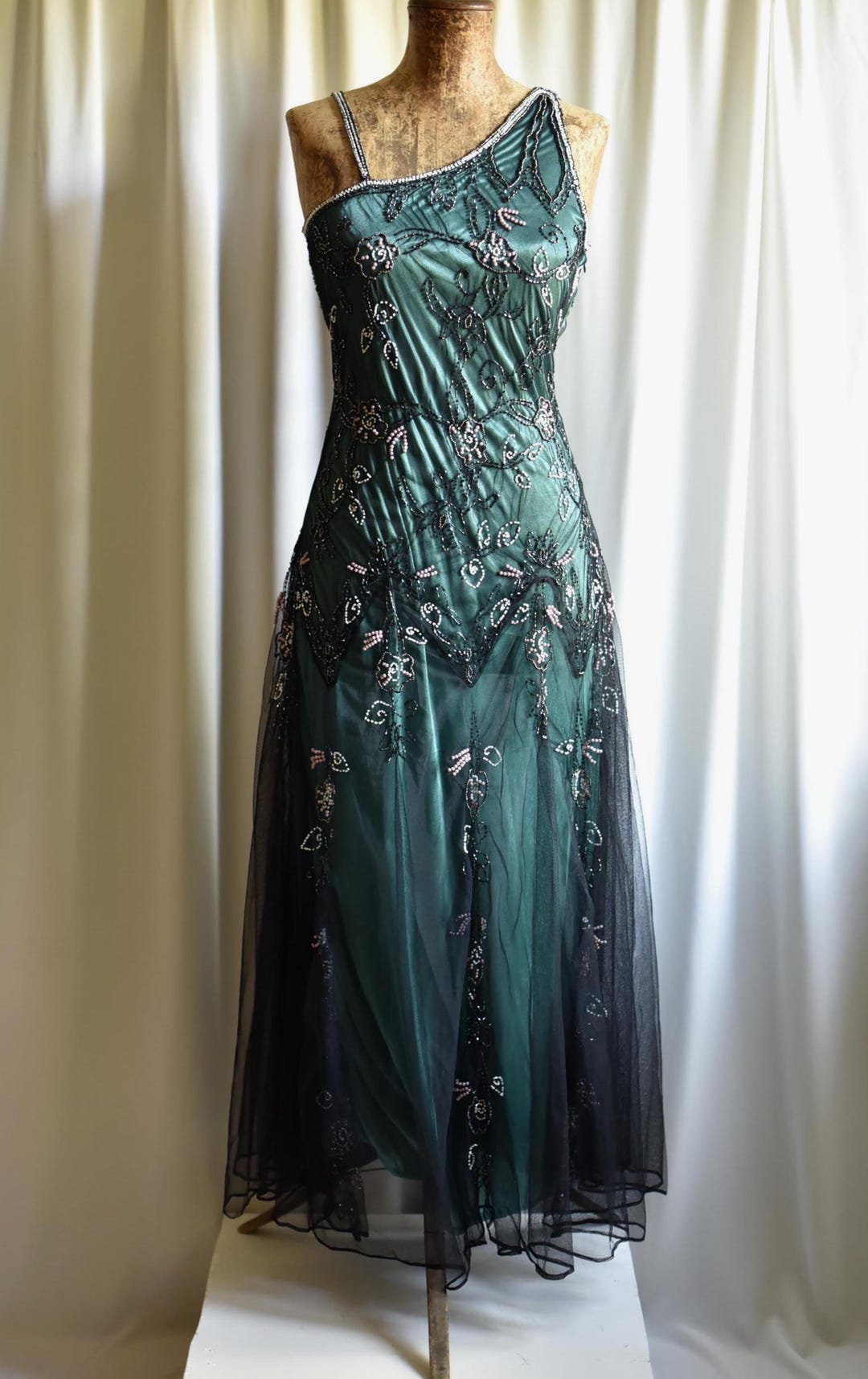 Vintage Y2K Beaded Embellished Mesh Gatsby Gothic Whimsy Prom Evening Occasion Maxi Long Dress, Size M - Etsy Israel Vintage Y2K Beaded Embellished Mesh Gatsby Gothic Whimsy Prom Evening Occasion Maxi Long Dress, Size M - Etsy Israel