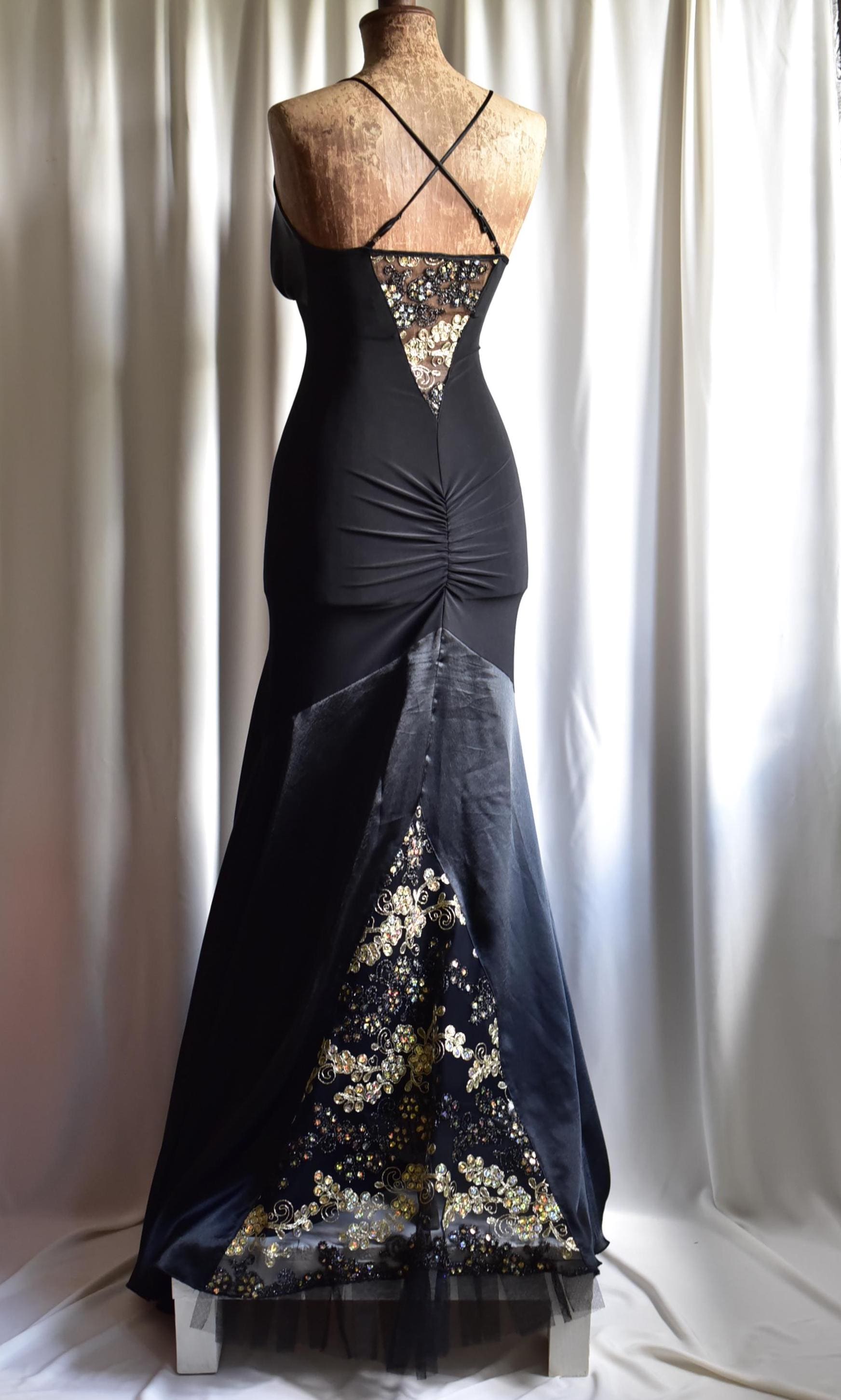 vampy prom dress Vintage Betsy Adam Prom Dress Maxi Gown 12 Red Goth 90s Y2K Whimsigoth Vampy