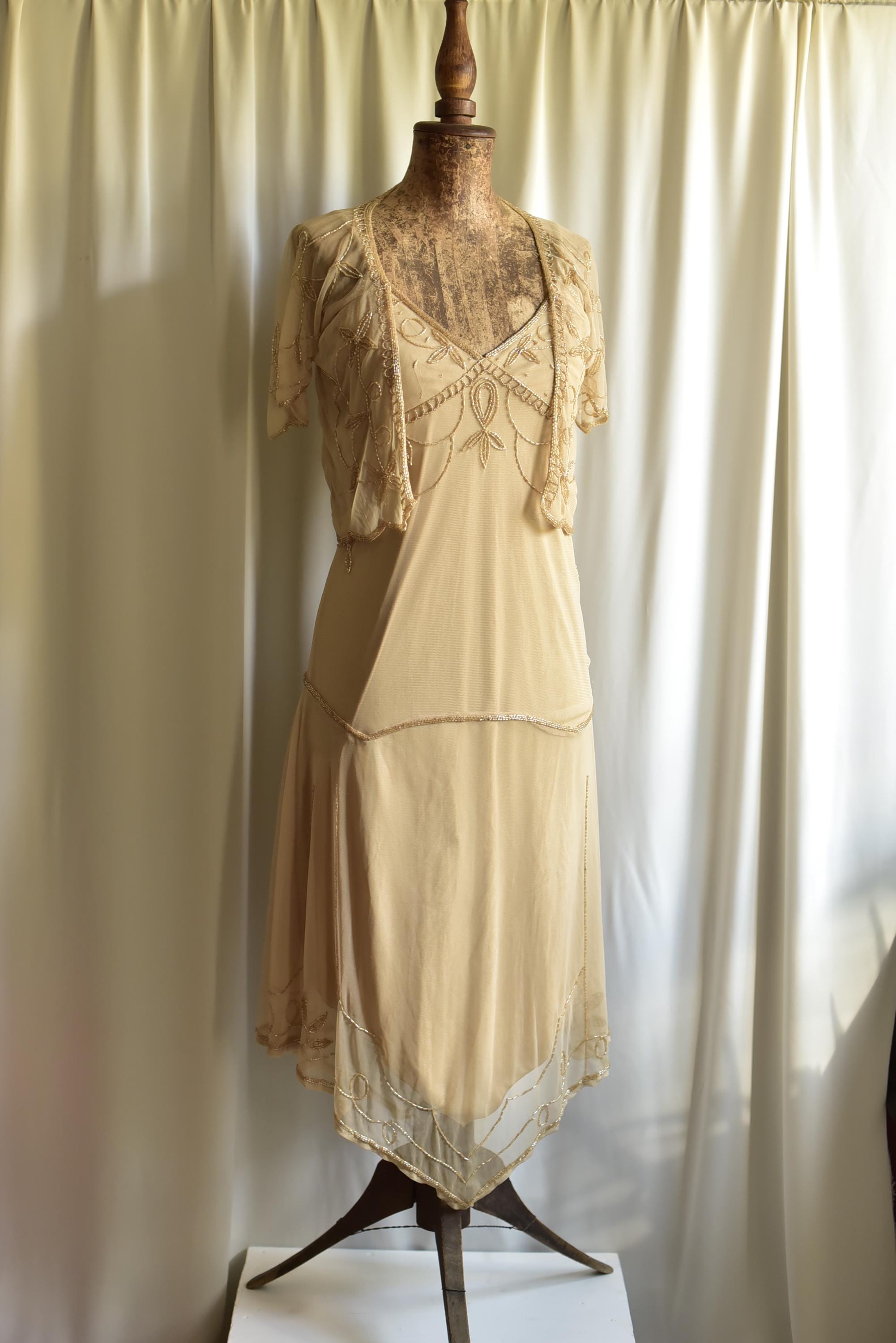vintage beaded midi dress Vintage 1950s Green Beaded Cocktail Dress – ALEXANDRA-KING