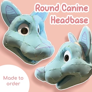 Round Canine Fursuit Headbase hollow foam