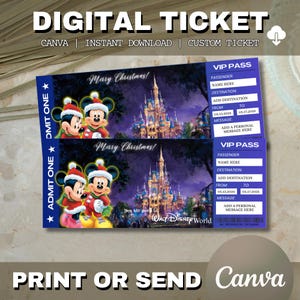 Ticket for Disneyland Tokyo - Etsy