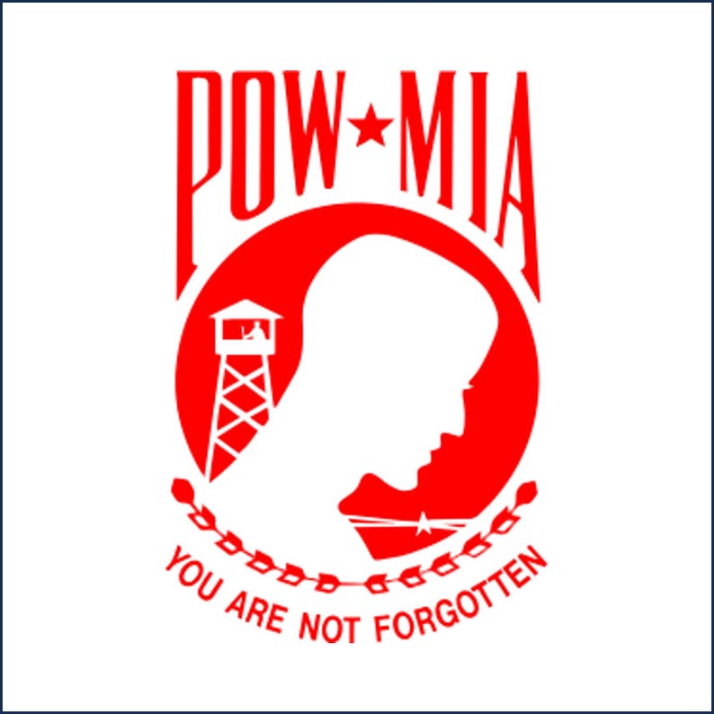 Laser Ready, POW MIA Logo SVG - Etsy