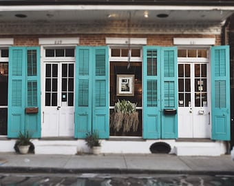 New Orleans Photograph, French Quarter Art, Louisiana Architecture Photography, Art Print, Travel Picture "French Quarter Art Gallery"