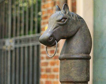 New Orleans Hitching Post Art, French Quarter Photograph. Affordable Home Decor, Louisiana Wall Art, Mardi Gras, Living Room Art