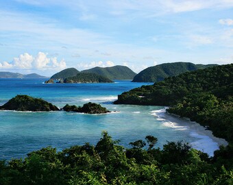 Caribbean Wall Art, Trunk Bay, St John, US Virgin Islands Print, Affordable Landscape Photography, Beach Decor, Coastal Decor