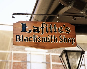 New Orleans "Lafitte's Blacksmith Shop Sign" Photograph. French Quarter  Print. Cajun, Creole, Mardi Gras, Wall Art, Home Decor.