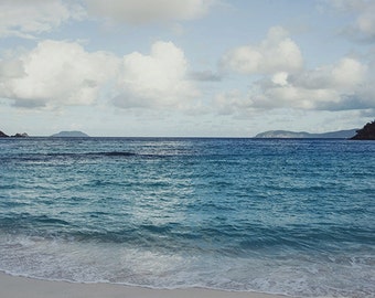 Landscape Photography, Beach Print, Fine Art Photography, Caribbean Ocean Decor, Tropical Beach Print. St. John, USVI, Home Decor