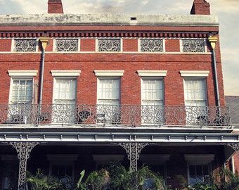 New Orleans French Quarter Architecture Fine Art Photography Print, Large Louisiana Wall Art and Home Decor