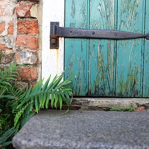 New Orleans French Quarter Art. New Orleans Stoop Photograph. Affordable Wall Art, Home Decor, Photography. image 1