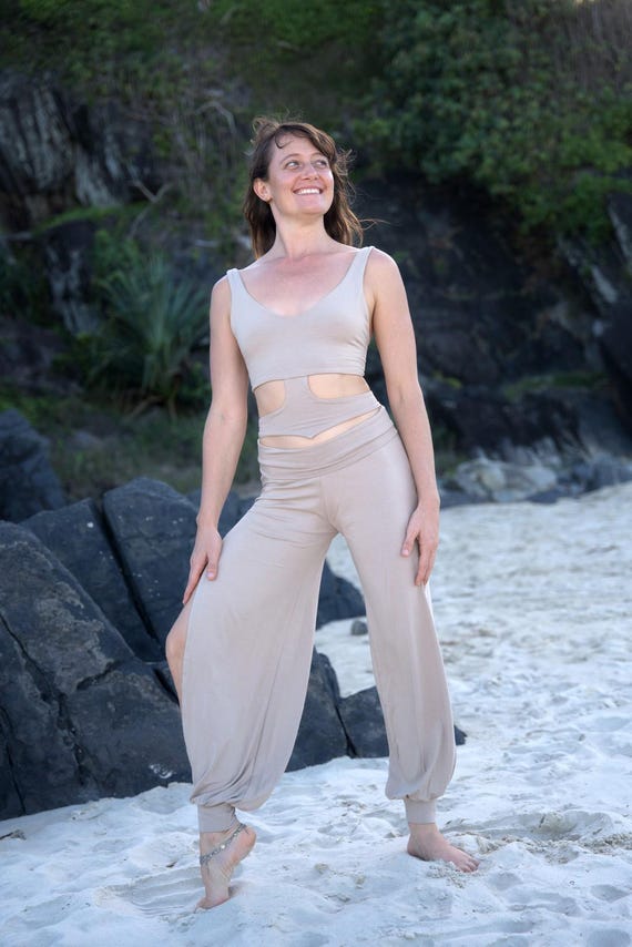 Pantalones con aberturas laterales, elegantes y fluidos