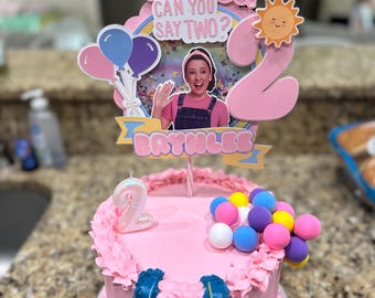Ms. Rachel Inspired Cake Topper: Custom Birthday Party Decoration