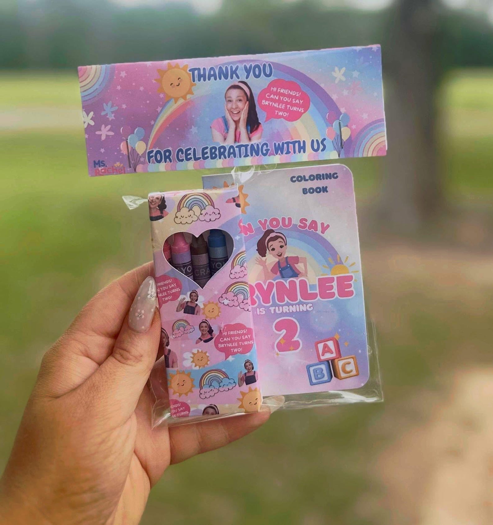 Personalized Ms. Rachel Coloring Book With Crayons: Toddler Party Favor ...