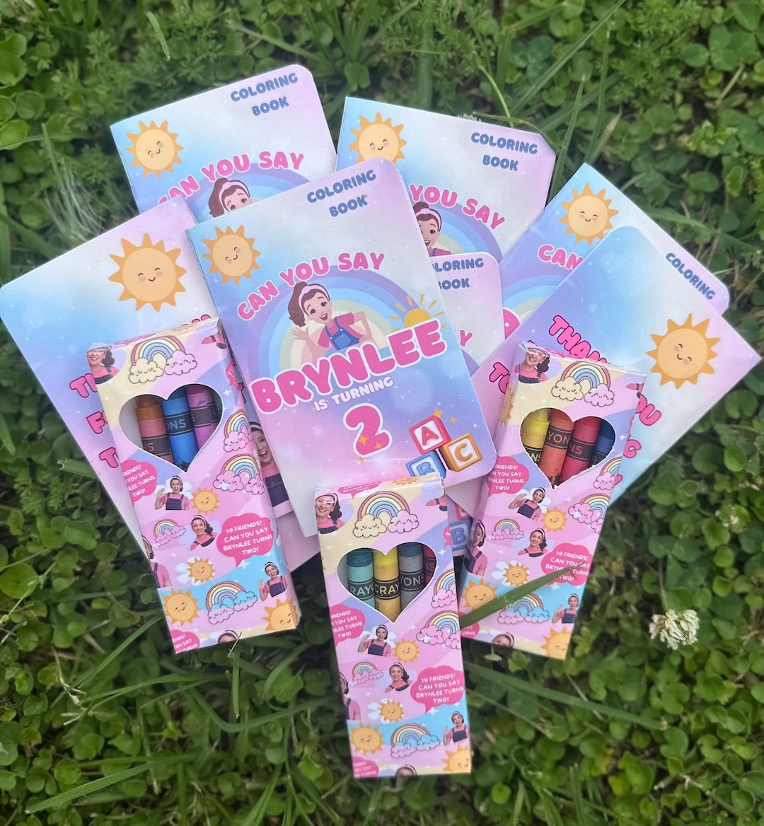 Personalized Ms. Rachel Coloring Book With Crayons: Toddler Party Favor ...