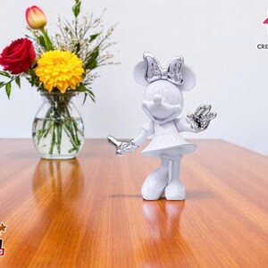 Von Mäusen inspirierte Harz Figur | Niedliche Wohnkultur Statue | Wohn & Schlafzimmer Dekor | Cartoon Charakter Geschenk für Mädchen