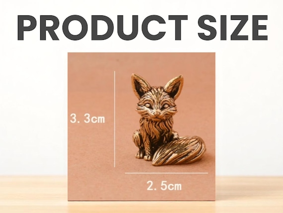 Fuchsfiguren Aus Messing – 3 Kleine Metallstatuen, Deko Für Schreibtisch, Regal Oder Vitrine