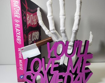 Customizable Butcher & Blackbird Standing Shelf Signs - You'll Love Me Someday | Skullduggery