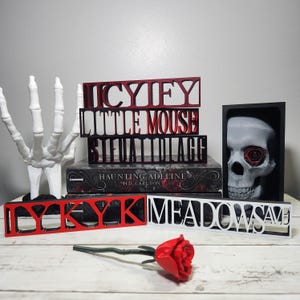 Customizable Haunting Adeline Standing Shelf Sign