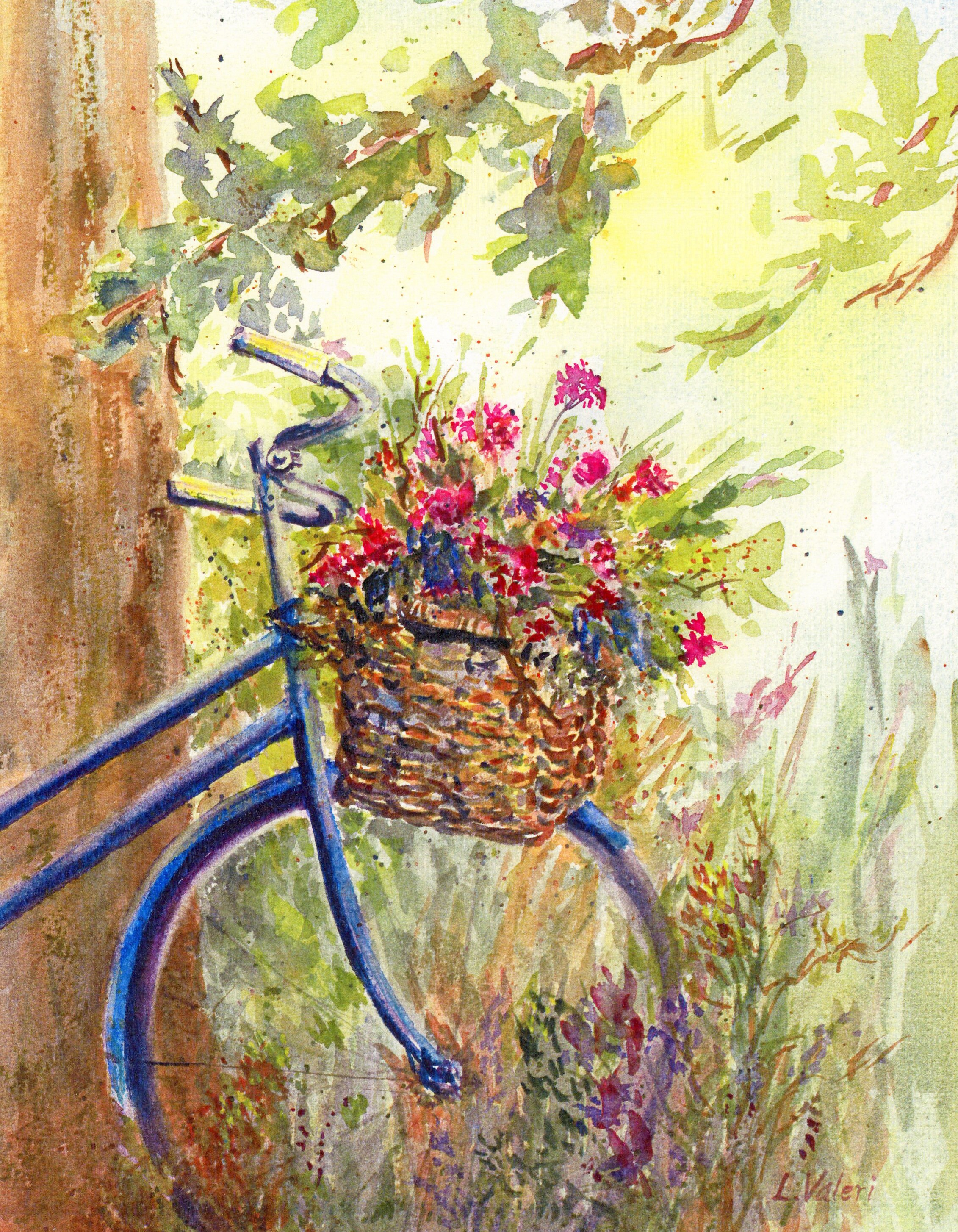 Bicycle Basket Flowers Etsy
