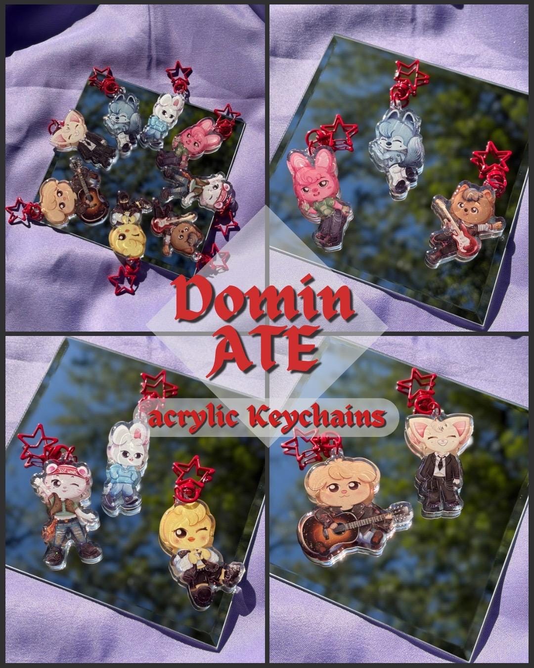 Dominate Tour SKZ Zoo Solo Acrylic Keychains - Etsy