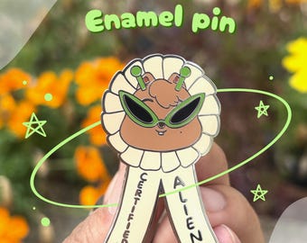 Quokka Certified Alien Enamel Pin Stat Kpop