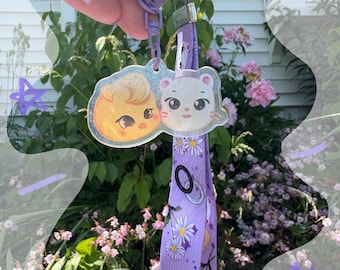 Hyunjin and Felix Hyunlix  Wrist Lanyard Keychain