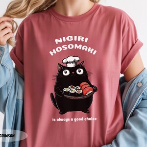 Sushi Cat Chef T-Shirt: Funny Foodie Tee image 14