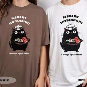Sushi Cat Chef T-Shirt: Funny Foodie Tee image 15