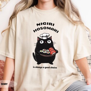 Sushi Cat Chef T-Shirt: Funny Foodie Tee image 13