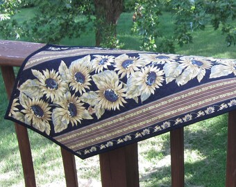 Golden Summer Sunflowers Quilted Table Runner Quiltsy Handmade