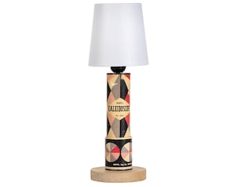 Vintage Kaleidoscope Hand Crafted Lamp with New Lamp Shade