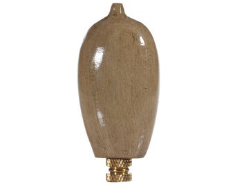 Extra Large Contemporary Taupe Lamp Finial