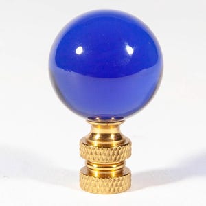Vintage Blauer Glas Lampenschirm - Klassischer einfarbiger Lampenschirm-Topper