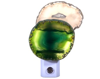 Agate Slices Night Light - Handcrafted Unique Automatic Sensor Nite Lite