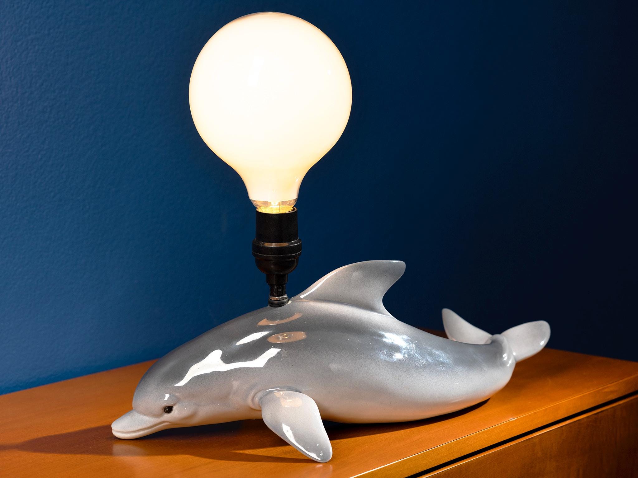 Dolphin Lamp Vintage - Etsy