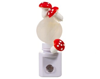 Hand Crafted Mushrooms Night Light - LED Auto Sensor