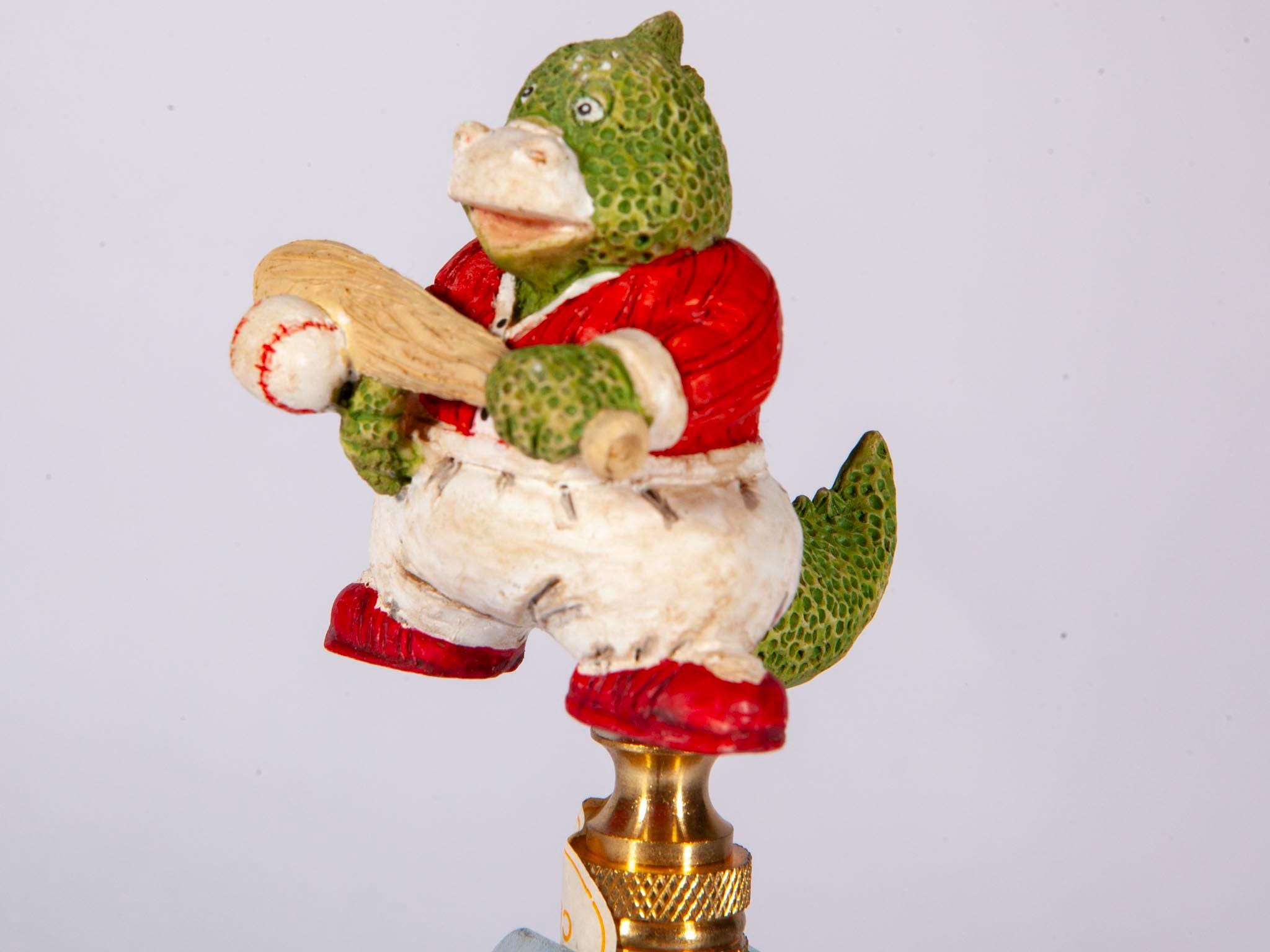 Vintage Alligator Lamp Finial: Baseball Bat & Ball Resin Topper - Etsy