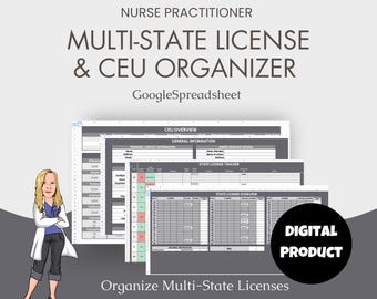 Organizador de licencias de telemedicina para enfermeras profesionales: rastreador multiestatal descargable