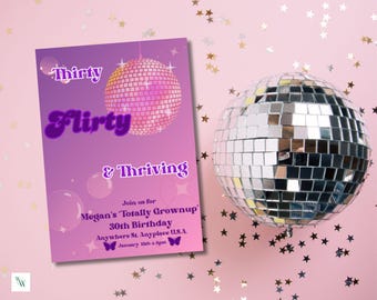 13 Going on 30-verjaardagsuitnodiging: bewerkbaar 30e feest (digitale download)