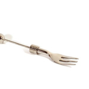 Beadable food grade fork/ easy DIY project/add a bead projects/ Beadables stainless steel giftware and charcuterie board ideas/ Gift Basket
