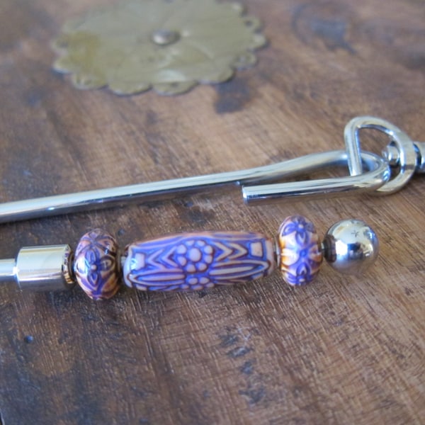 Beadable Key Finder DIY projects Large holed beads, lampworker, polymer clay, wood artists, WHOLesale pricing