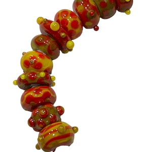 KOSTENLOSER VERSAND Handgefertigte Lampwork Glasperlen/ Schmuckzubehör/ SrA / Perlen aus den USA/ Künstlerperlen / Künstlerperlen