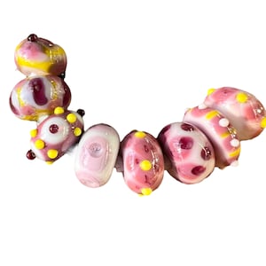 Lampwork beads/SRA/ glass beads/artisan beads/torch work beads/ jewelry supplies/handmade supplies/ tribal/ beatnik/OOAK/ready to ship/