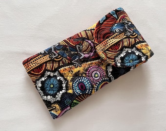Glasses Case Iphone 6 -14 Australian Aboriginal Print Combo Case
