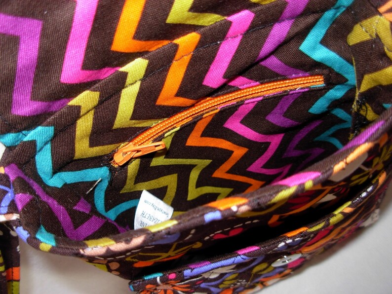 Mini Mini Hipster Iphone 6 Plus Case Smart Phone Case Adjustable Strap Quilted Fabric Paisley Multi Color Black