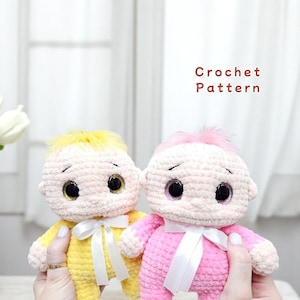 Amigurumi Baby Doll Crochet Pattern: Plush Toy Tutorial (PDF)